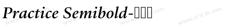 Practice Semibold字体转换